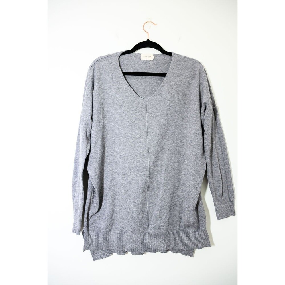 Dreamers Sweater M/L Gray Oversize longsleeve tunic Top